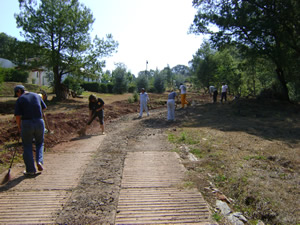 Trabajos en el Ashram